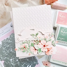 PinkFresh Studios DIE & Stencil Bundle - Gentle Bloomscape